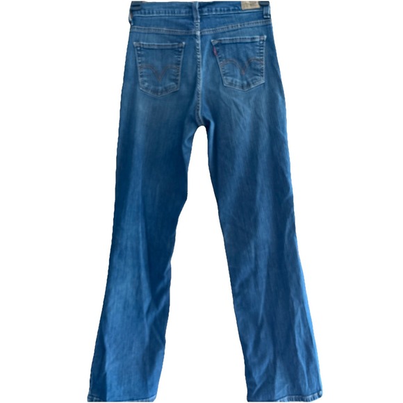 Women's Levi's Perfectly Slimming 512 Bootcut Size 6M‎ Dark Wash 90's Y2K Retro - Picture 5 of 6